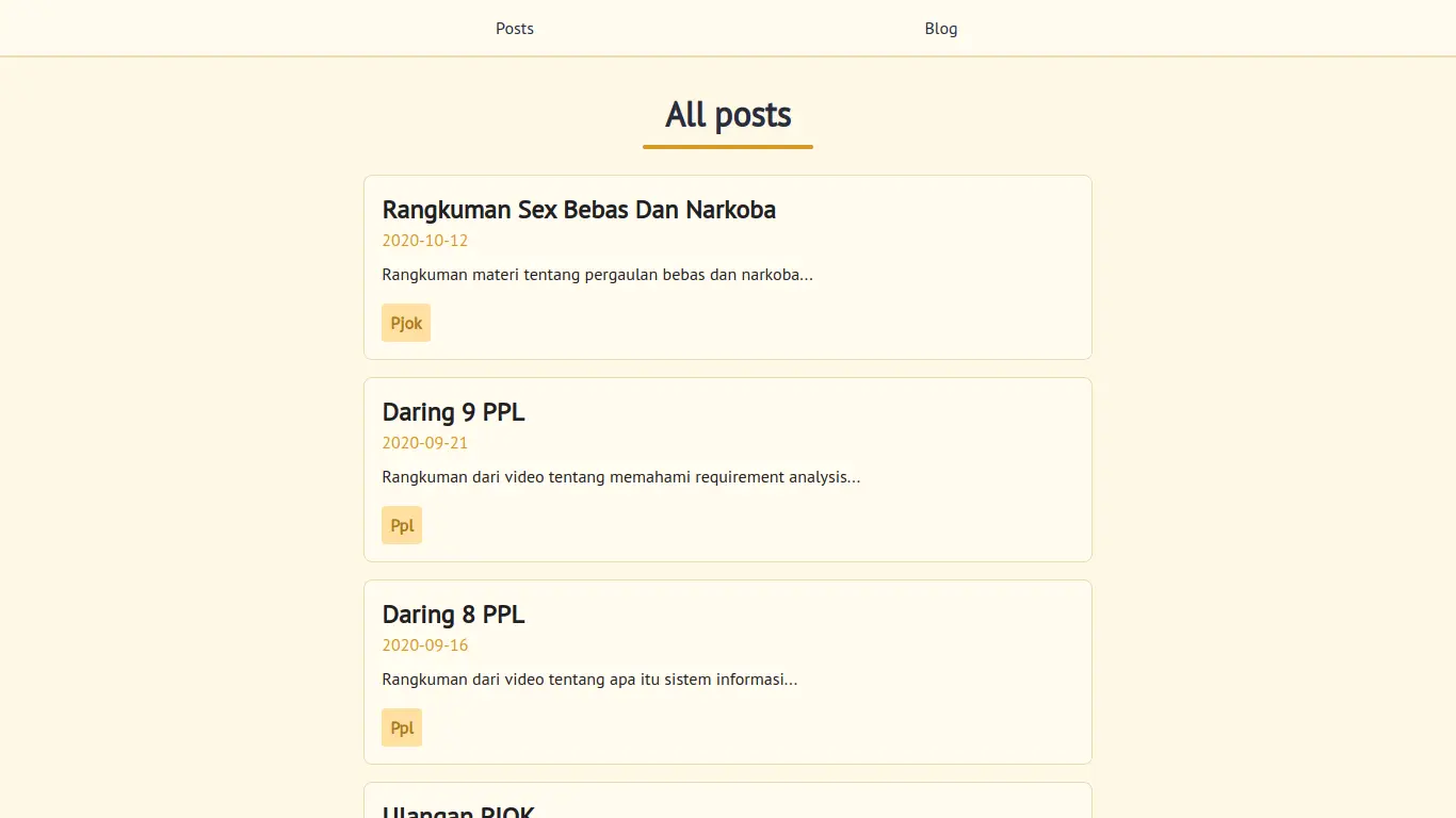 Screenshot of School Stuff project interface